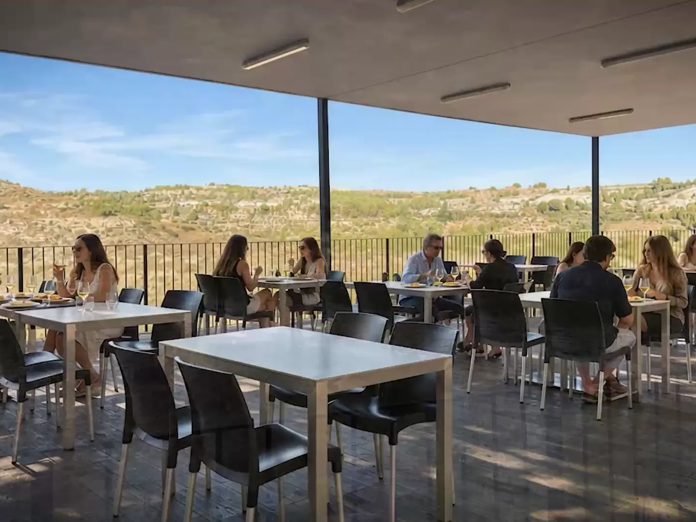 La hoz del Júcar desde el mirador del restaurante