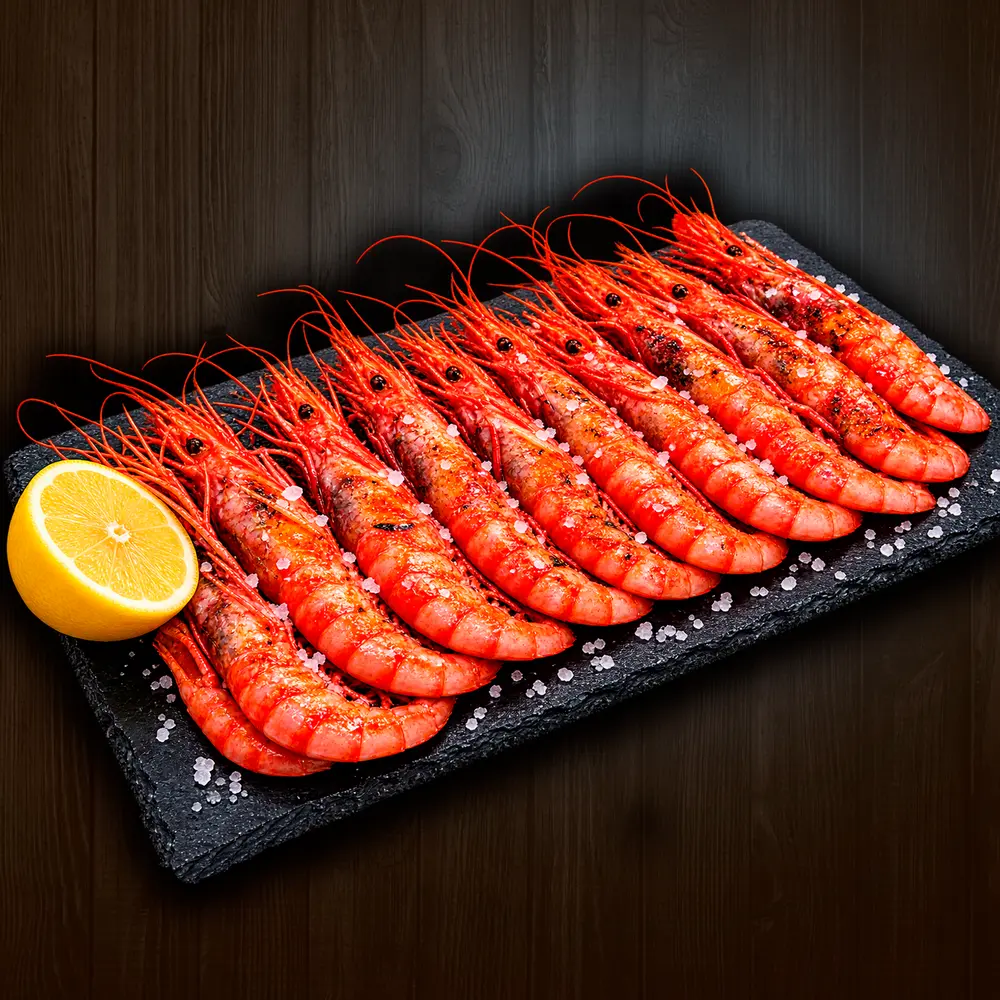 Gamba roja a la plancha