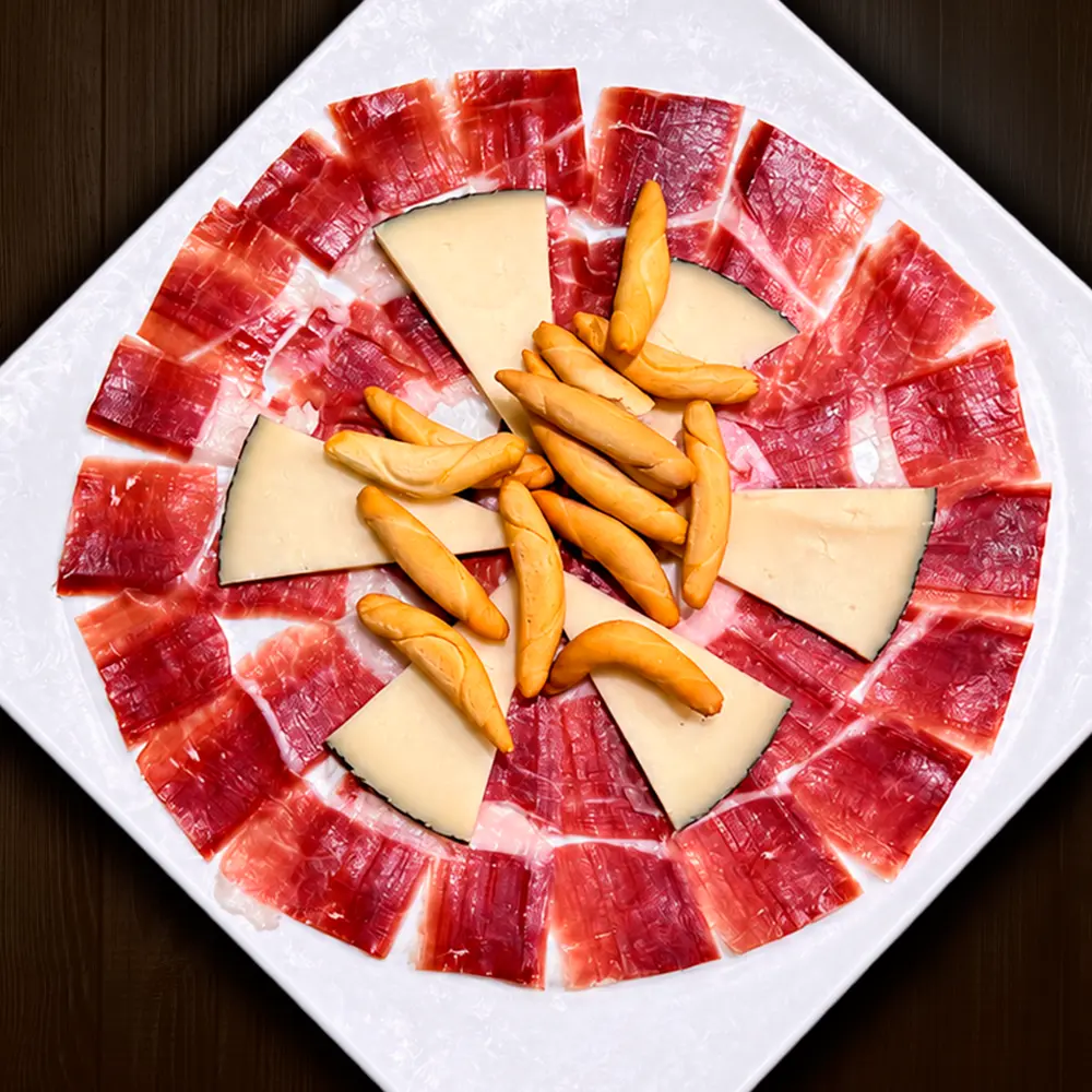 Jamón Ibérico de bellota y queso Manchego